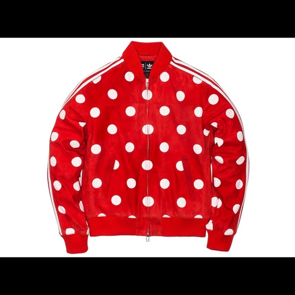 pharrell adidas polka dot jacket